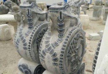 广西古韵深远，金蟾抱鼓石仿古门墩雕塑