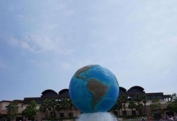 广西定制大型不锈钢地球雕塑
