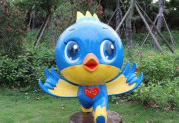 广西蓝色梦幻，玻璃钢鸽子雕塑