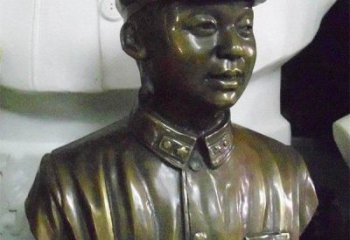 广西雷锋胸像校园玻璃钢雕塑