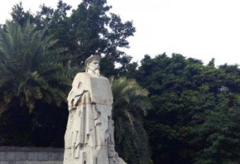 广西林则徐石雕塑，融合古典韵味与现代气息