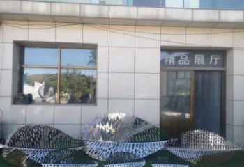 广西镂空不锈钢树叶雕塑