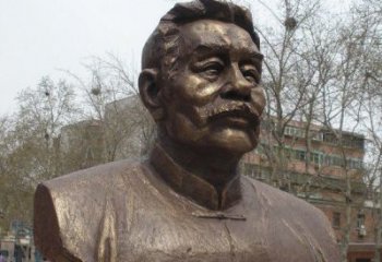 广西鲁迅头像校园名人铜雕，传承文化，缔造经典