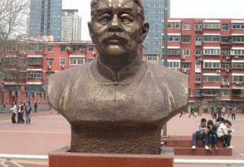 广西中领雕塑为您打造高端优质的鲁迅胸像铜雕