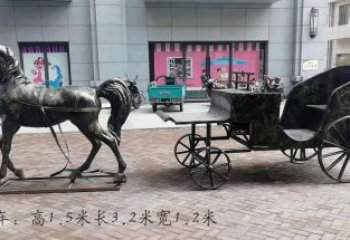 广西古典马车雕塑，精致传承礼仪之魂