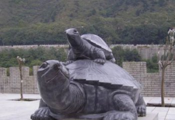 广西中领雕塑母子乌龟公园石雕