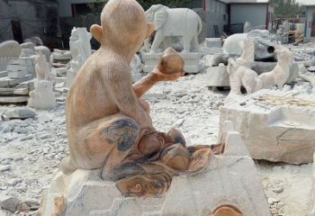 广西精美猴子石雕，带来浓浓的节日气息