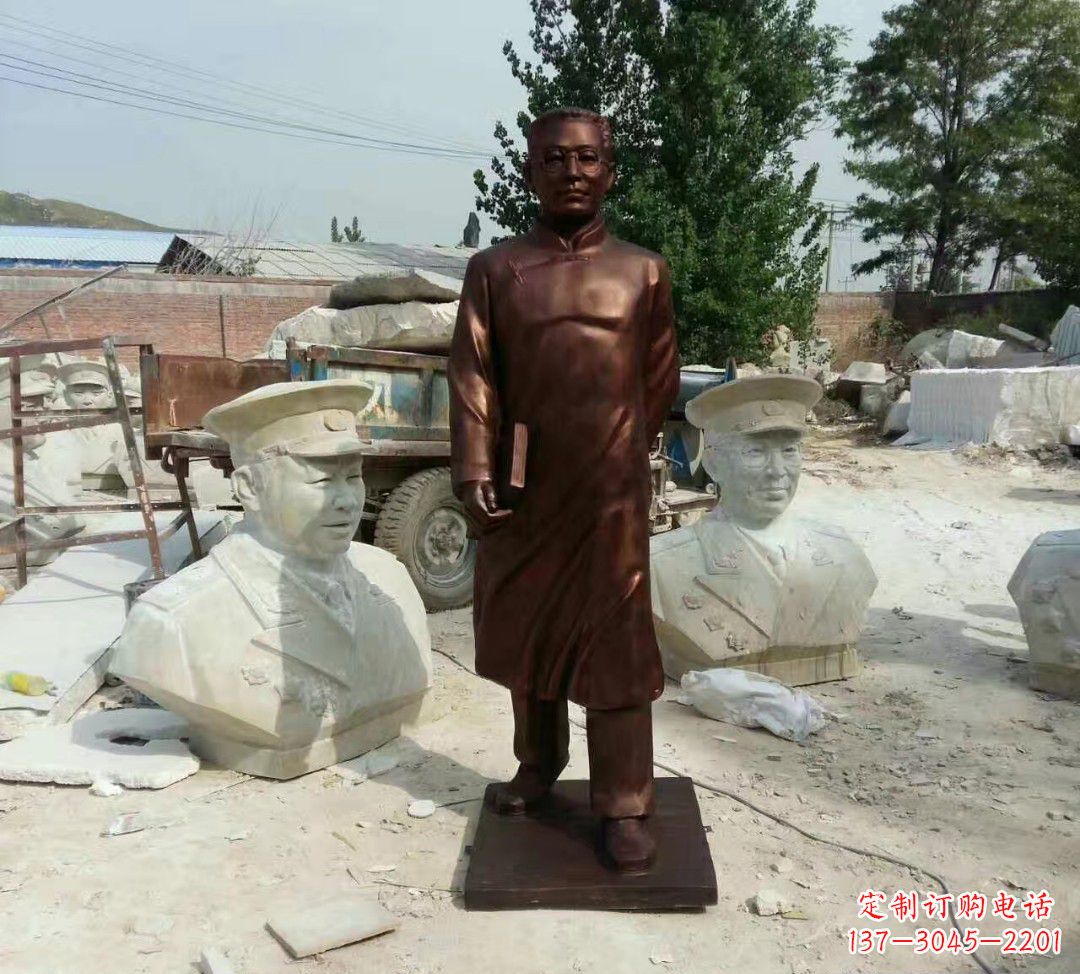 广西匠心精神打造经典陶行知雕塑