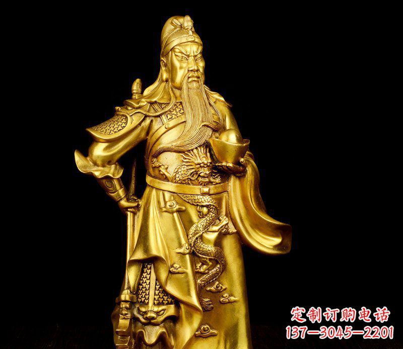 广西关公铜雕,传承古典传统