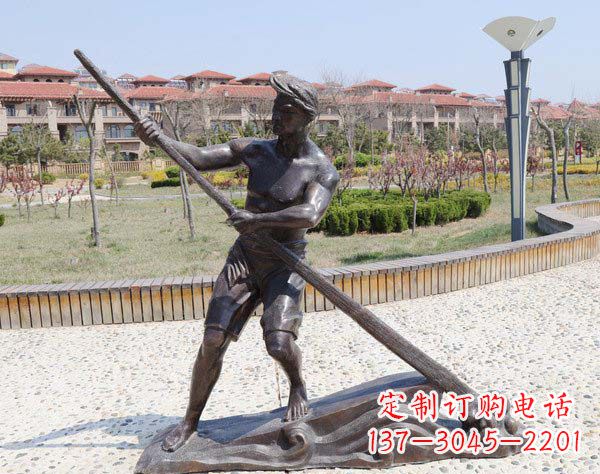 广西传道受业解惑的男子雕塑