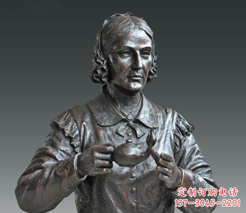 广西南丁格尔铜雕,尊贵雕塑定制