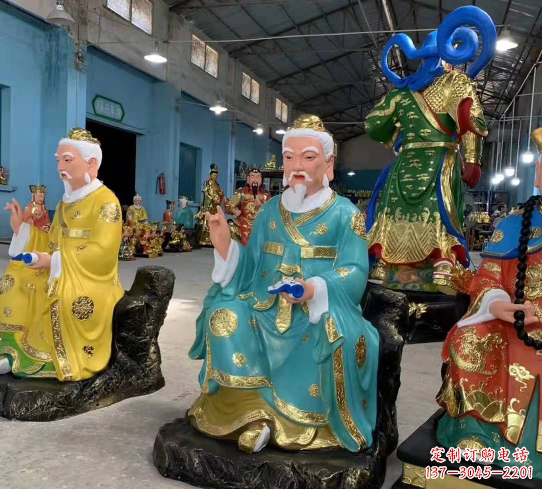 广西南斗北斗玻璃钢彩绘佛像雕塑