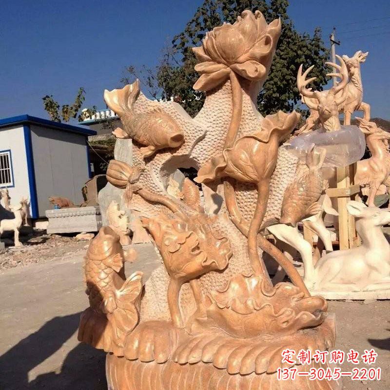 广西精美而独特的莲花石雕展现家居美学