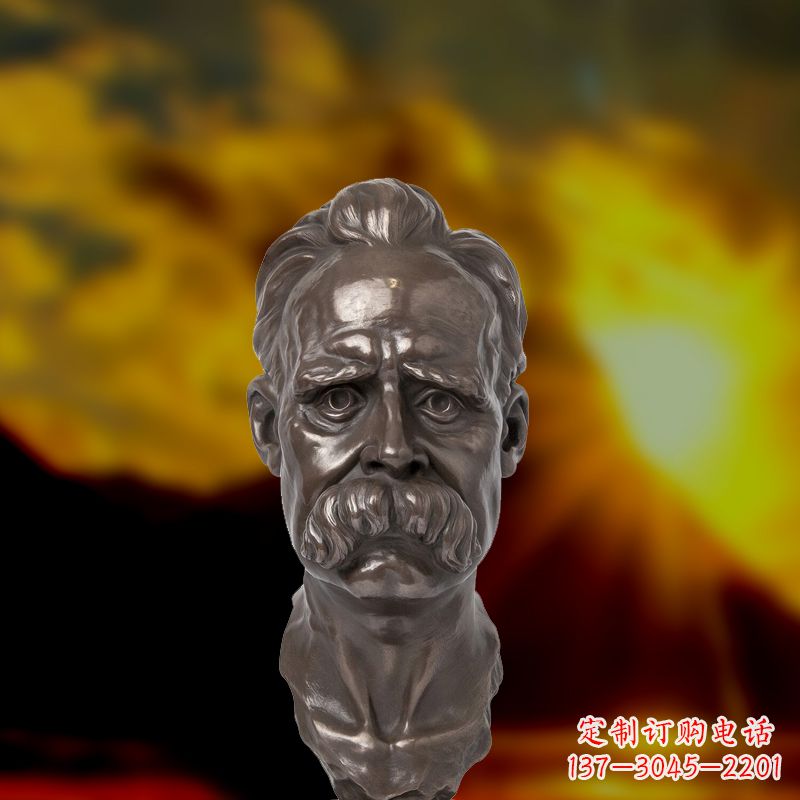 广西尊贵的尼采铜雕头像