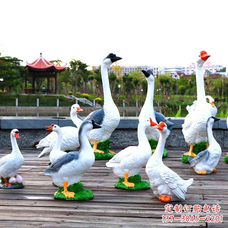 广西高端铜质农场天鹅雕塑