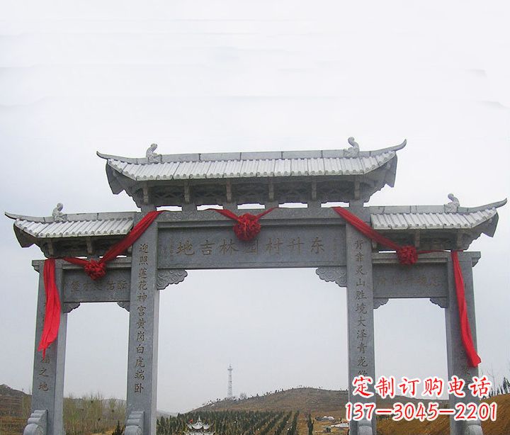 广西温馨定制,中领雕塑牌坊石雕