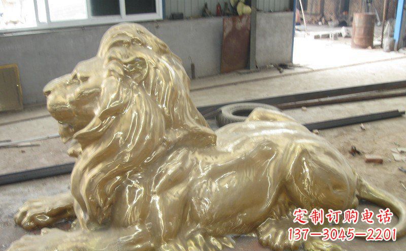 广西高雅凝金,西洋狮子铜雕来自中领雕塑