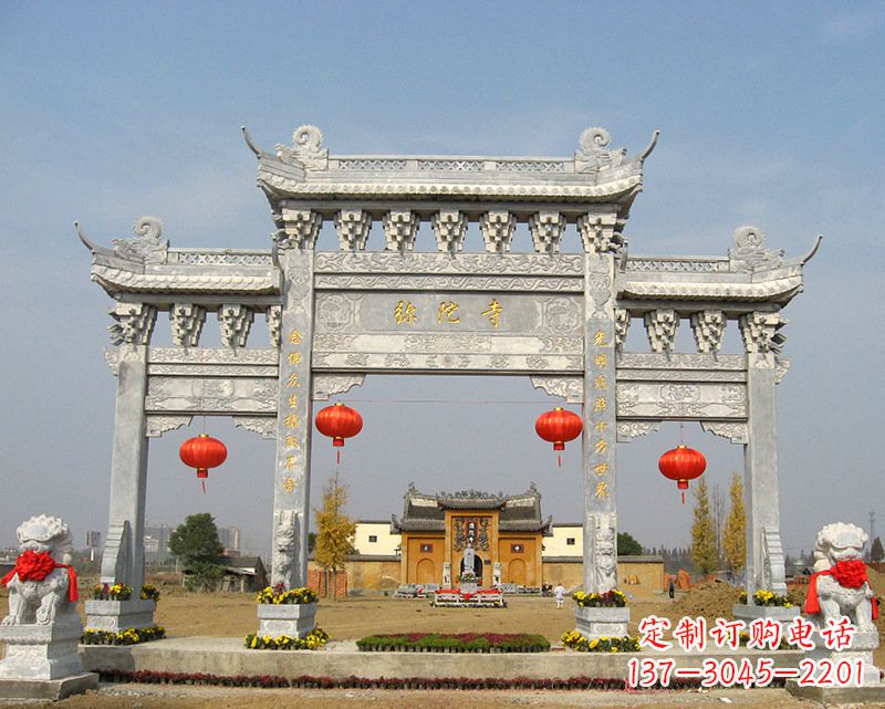 广西特色石雕牌坊,用心雕就是一种艺术
