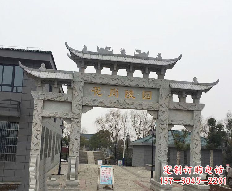广西精美牌楼石雕,精致雕琢精美臻品