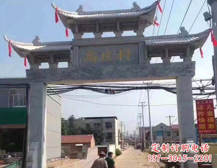 广西牌楼石雕塑,为家庭装饰带来精致灵动
