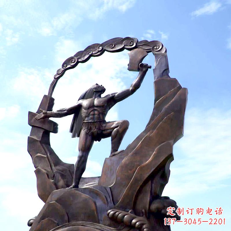 广西传承神话,展现气势—盘古大型景观雕塑