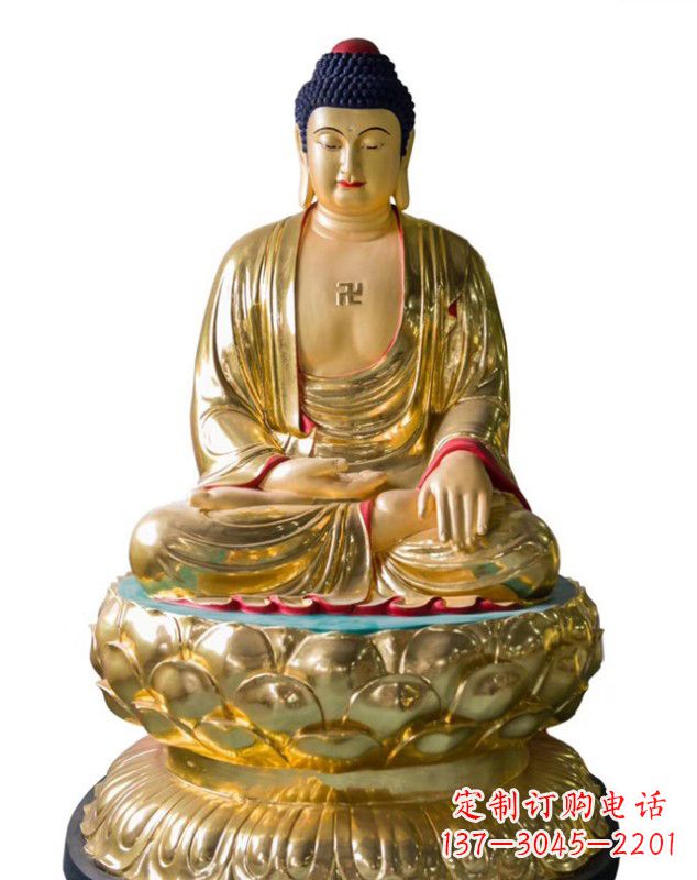 广西如来佛雕塑,神圣古朴艺术精品