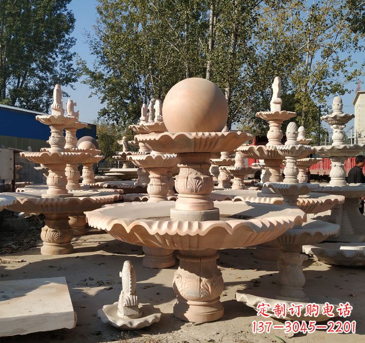 广西喷泉砂岩水景雕塑