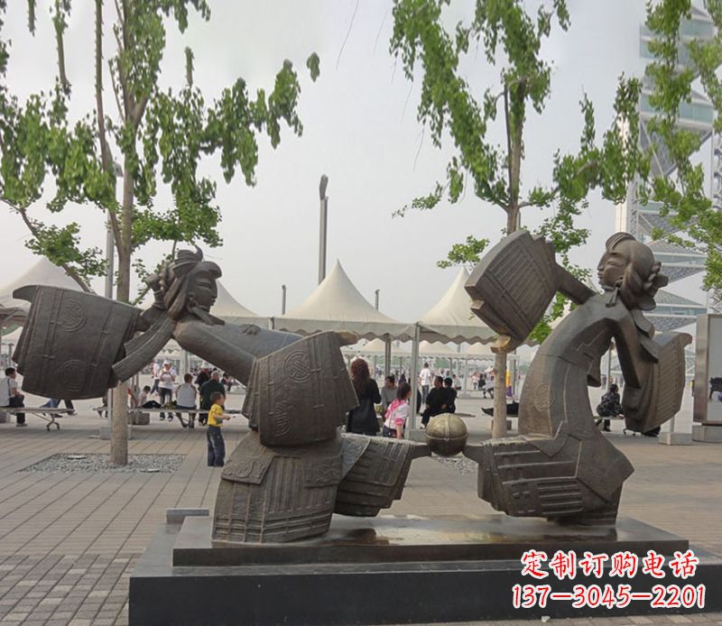广西艺术雕刻杰作——皮影戏铜雕