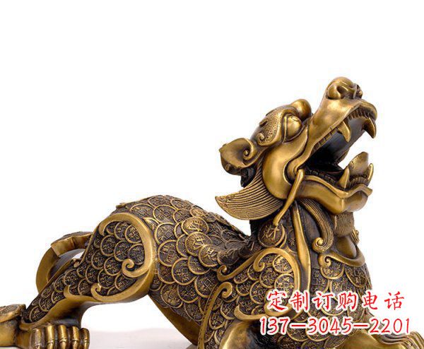 广西貔貅神兽铜雕 (2)