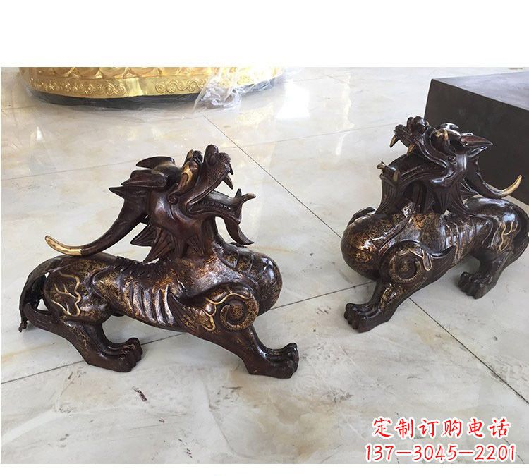 广西貔貅铜雕像
