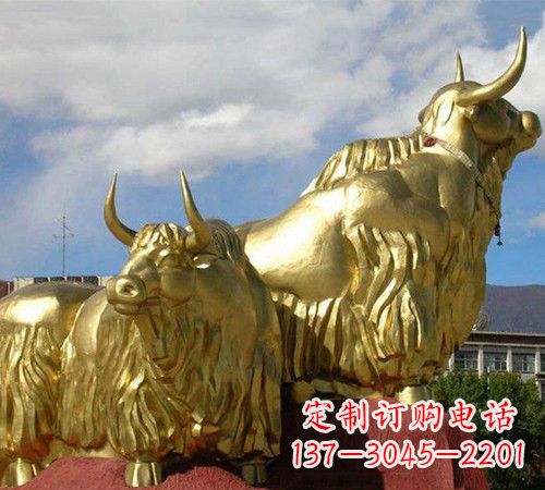 广西牦牛铜雕,传承西藏文化的质朴美感