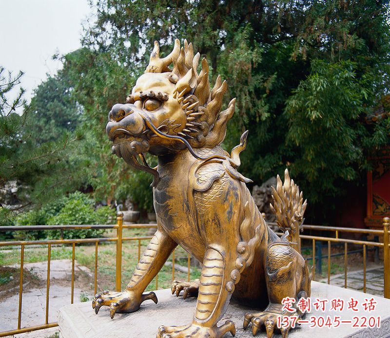广西精美雕刻,令人叹为观止的麒麟铸铜雕塑