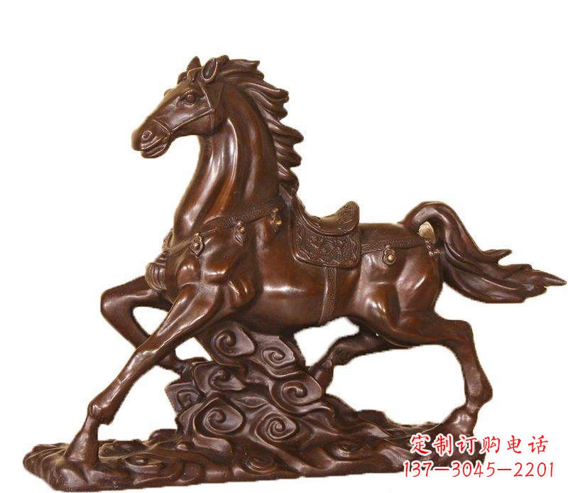 广西答案中领雕塑:精致马玻璃钢仿铜动物雕塑中…