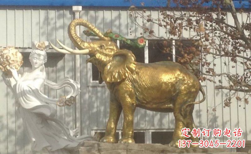 广西铜质大象雕塑,令人惊叹的精湛工艺