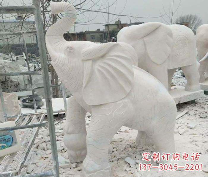 广西企业景观招财大象雕塑