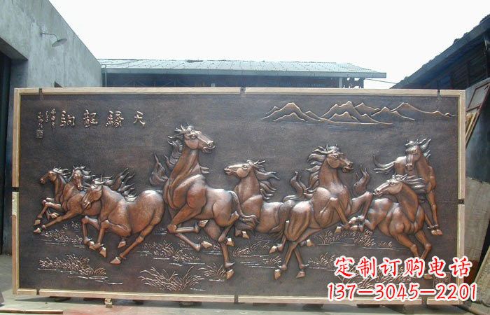 广西中领雕塑:古典造型的精美马雕塑