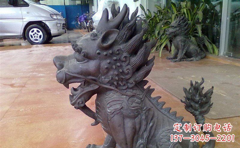 广西中领雕塑:舍利子之源,麒麟铸铜神兽铜雕