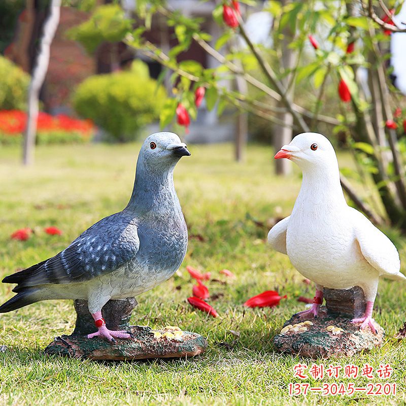 广西秦皇岛和平鸽雕塑:表达和平与友谊的象征