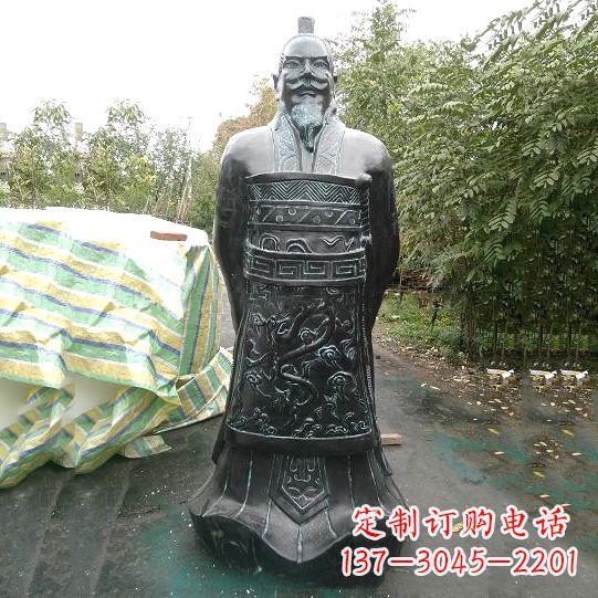 广西中领雕塑推出珍贵的秦始皇铜雕塑,这是一件…