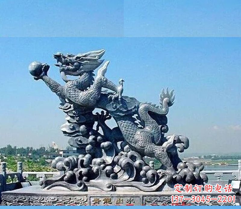 广西青龙出水景观石雕