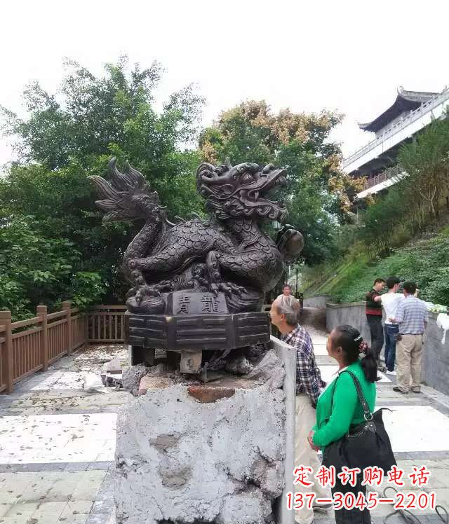 广西青龙神兽雕塑