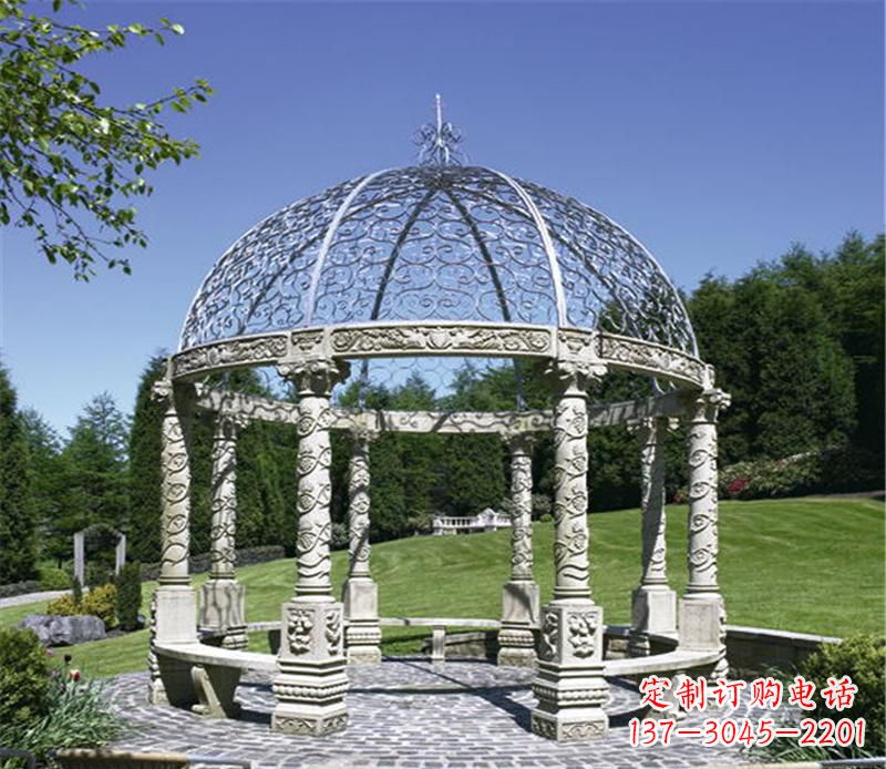 广西全新的青石大型景观凉亭雕塑