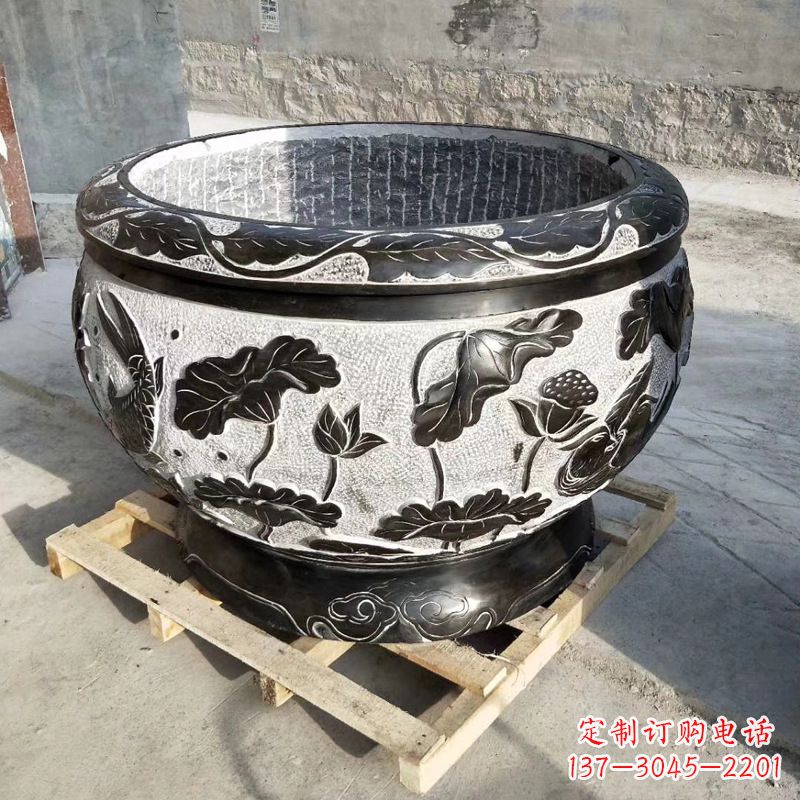 广西青石仿古水缸