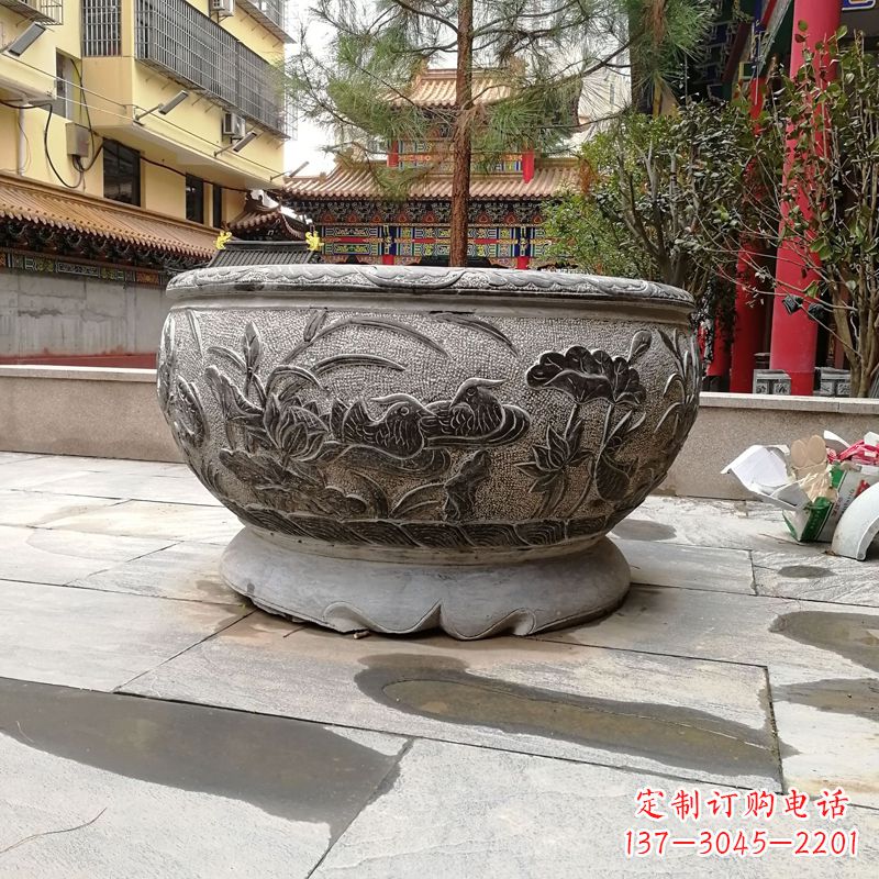 广西青石仿古鱼缸