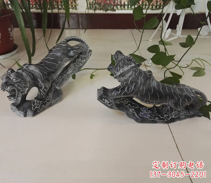 广西青石大型老虎雕塑是由中领雕塑设计制作的一…