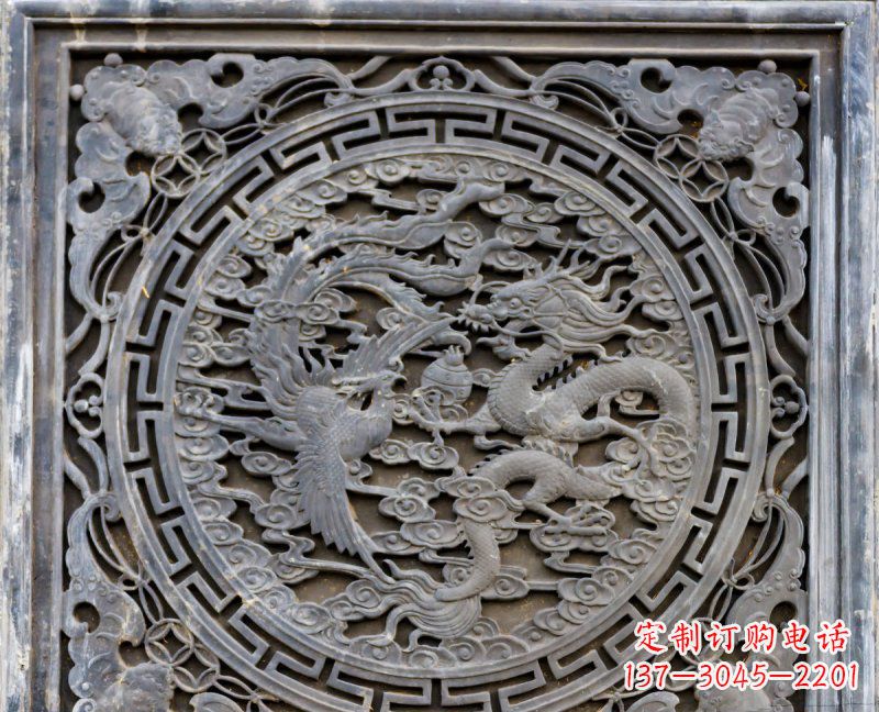 广西传统工艺青石龙雕精美绝伦