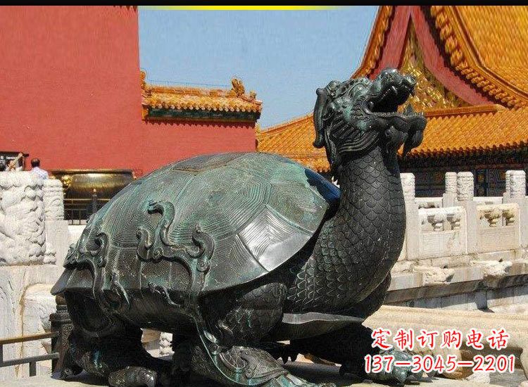 广西青铜故宫龙龟雕塑