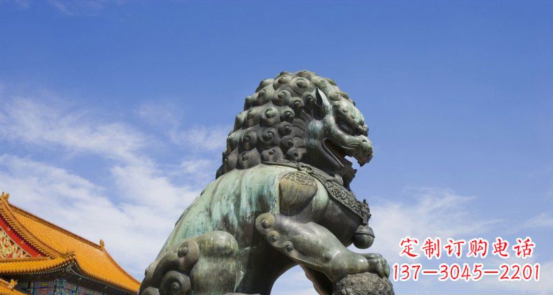 广西青铜故宫狮子雕塑--精美绝伦