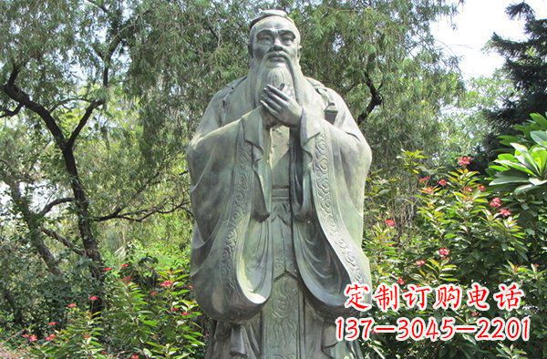 广西高贵的雄姿,见证老子的伟大——老子公园名人铜雕
