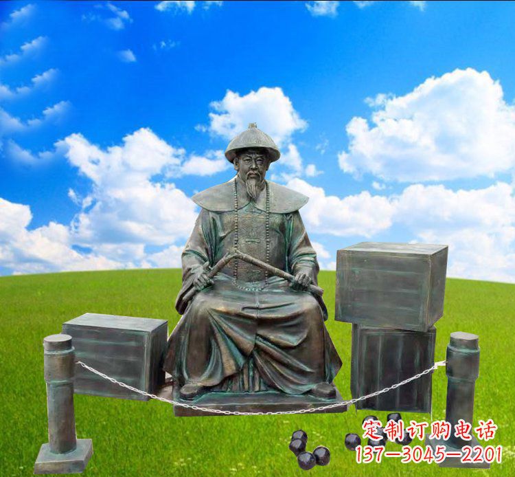 广西青铜雕刻的传奇——林则徐铜雕